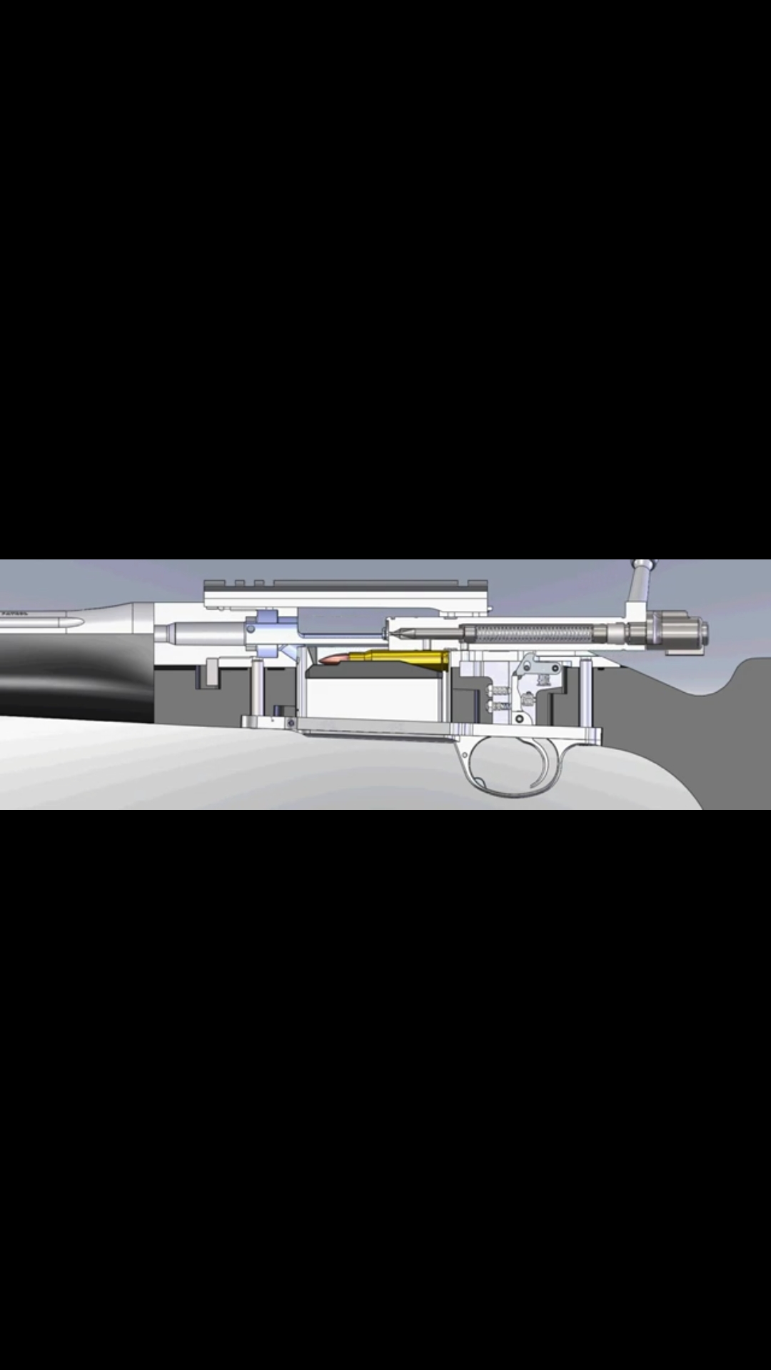 Bolt action rifle animation